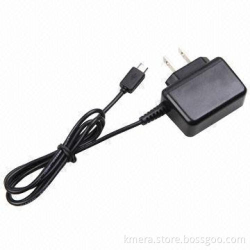 Portable Micro USB Charger, 5V/1A USB Output with Plug